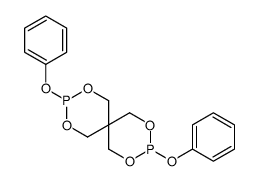 3,9-diphenoxy-2,4,8,10-tetraoxa-3,9-diphosphaspiro[5.5]undecane结构式