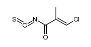 3-chloro-2-methylpropenoyl isothiocyanate结构式