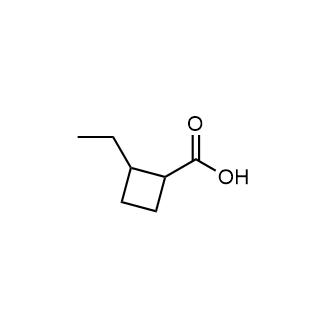 2-Ethylcyclobutane-1-carboxylic acid Structure