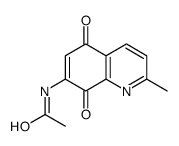 N-(2-methyl-5,8-dioxoquinolin-7-yl)acetamide结构式
