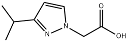 2-(3-isopropyl-1h-pyrazol-1-yl)acetic acid Structure