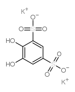 4,5-Dihydroxy-1,3-benzene disulfonic acid, potassium salt结构式