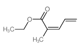 2,4-Pentadienoic acid,2-methyl-, ethyl ester Structure
