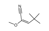 2-methoxy-4,4-dimethylpent-2-enenitrile Structure