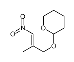 2-(2-methyl-3-nitroprop-2-enoxy)oxane结构式