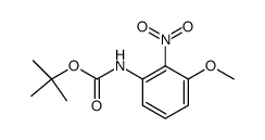 tert-butyl N-(2-nitro-3-methoxyphenyl)carbamate结构式