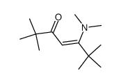 2,2,6,6-Tetramethyl-5-dimethylamino-4-hepten-3-on结构式