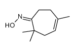N-(2,2,5-trimethylcyclohept-4-en-1-ylidene)hydroxylamine结构式