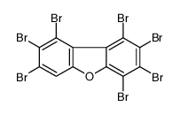 1,2,3,4,7,8,9-heptabromodibenzofuran Structure