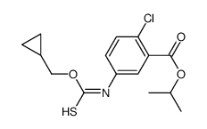 propan-2-yl 2-chloro-5-(cyclopropylmethoxycarbothioylamino)benzoate Structure
