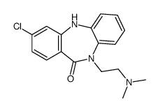 9-chloro-5-[2-(dimethylamino)ethyl]-11H-benzo[b][1,4]benzodiazepin-6-one结构式
