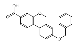 3-methoxy-4-(4-phenylmethoxyphenyl)benzoic acid结构式