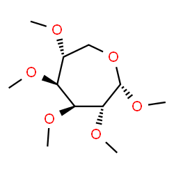 Methyl 2-O,3-O,4-O,5-O-tetramethyl-α-D-galactoseptanoside Structure