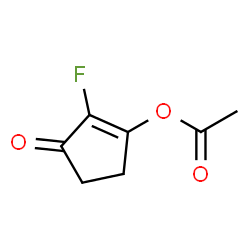 2-Cyclopenten-1-one,3-(acetyloxy)-2-fluoro-(9CI) Structure