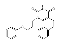 5-phenethyl-1-(3-phenoxypropyl)pyrimidine-2,4-dione结构式