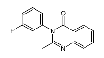 3-(3-Fluorophenyl)-2-methylquinazolin-4(3H)-one Structure