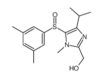 [5-(3,5-dimethylphenyl)sulfinyl-1-methyl-4-propan-2-ylimidazol-2-yl]methanol结构式