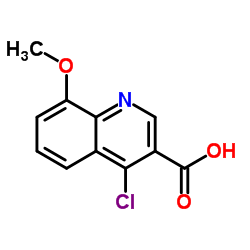 4-Chloro-8-methoxy-3-quinolinecarboxylic acid Structure