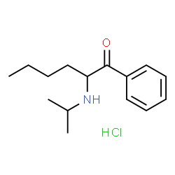 α-Isopropylaminohexanophenone (hydrochloride) Structure