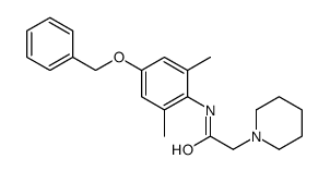 N-(2,6-dimethyl-4-phenylmethoxyphenyl)-2-piperidin-1-ylacetamide Structure