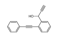 1-(2-(phenylethynyl)phenyl)prop-2-yn-1-ol Structure