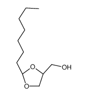 [(2R,4S)-2-heptyl-1,3-dioxolan-4-yl]methanol结构式