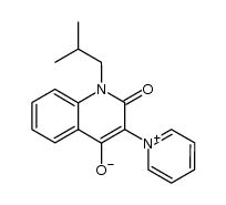 1-isobutyl-2-oxo-3-(pyridin-1-ium-1-yl)-1,2-dihydroquinolin-4-olate结构式