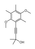 4-(2,5-dimethoxy-3,4,6-trimethylphenyl)-2-methylbut-3-yn-2-ol Structure