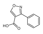 4-Isoxazolecarboxylicacid,3-phenyl-(7CI,8CI,9CI) Structure