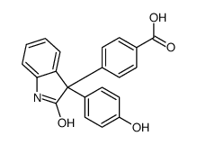 4-[3-(4-hydroxyphenyl)-2-oxo-1H-indol-3-yl]benzoic acid结构式