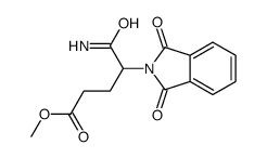 methyl 5-amino-4-(1,3-dioxoisoindol-2-yl)-5-oxopentanoate结构式