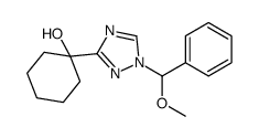 1-[1-[methoxy(phenyl)methyl]-1,2,4-triazol-3-yl]cyclohexan-1-ol Structure