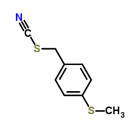 4-(Methylsulfanyl)benzyl thiocyanate结构式
