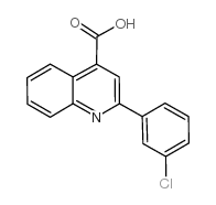 2-(3-Chlorophenyl)-4-quinolinecarboxylic acid structure