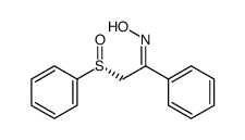 N-[1-phenyl-2-[(R)-phenylsulfinyl]ethylidene]hydroxylamine Structure