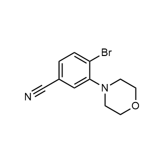 4-Bromo-3-morpholinobenzonitrile Structure