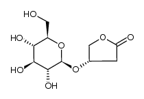 3-(S)-3-β-D-glucopyranosyloxybutanolide结构式