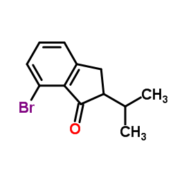 7-Bromo-2-isopropyl-1-indanone Structure