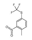 1-Methyl-2-nitro-4-[(trifluoromethyl)sulfanyl]benzene结构式