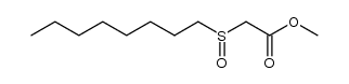 methyl 2-(octylsulfinyl)acetate结构式