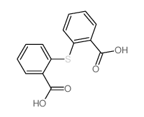 2-(2-carboxyphenyl)sulfanylbenzoic acid结构式
