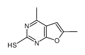 4,6-dimethylfuro[2,3-d]pyrimidine-2-thiol结构式