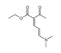 ethyl 2-acetyl-5-(dimethylamino)penta-2,4-dienoate Structure