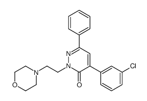 4-(3-chlorophenyl)-2-(2-morpholin-4-ylethyl)-6-phenylpyridazin-3-one Structure