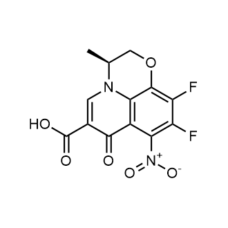 (S)-9,10-difluoro-3-methyl-8-nitro-7-oxo-2,3-dihydro-7H-[1,4]oxazino[2,3,4-ij]quinoline-6-carboxylic acid picture