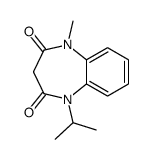 1-methyl-5-propan-2-yl-1,5-benzodiazepine-2,4-dione结构式