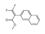methyl 3,3-difluoro-2-(naphthalen-2-yl)acrylate Structure