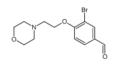 3-Bromo-4-(2-Morpholinoethoxy)benzaldehyde结构式