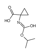 Cyclopropanecarboxylic acid, 1-[[(1-methylethoxy)carbonyl]amino]- (9CI) Structure