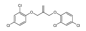 2,4-dichloro-1-[2-[(2,4-dichlorophenoxy)methyl]prop-2-enoxy]benzene Structure